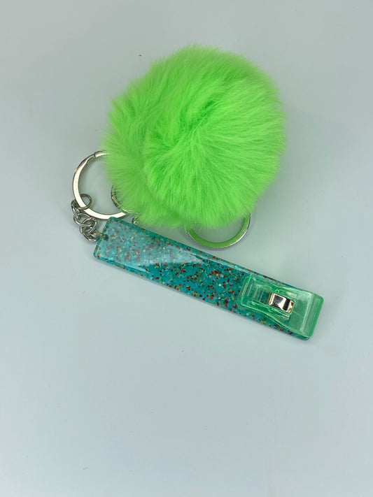 Green Glitter card Grabber