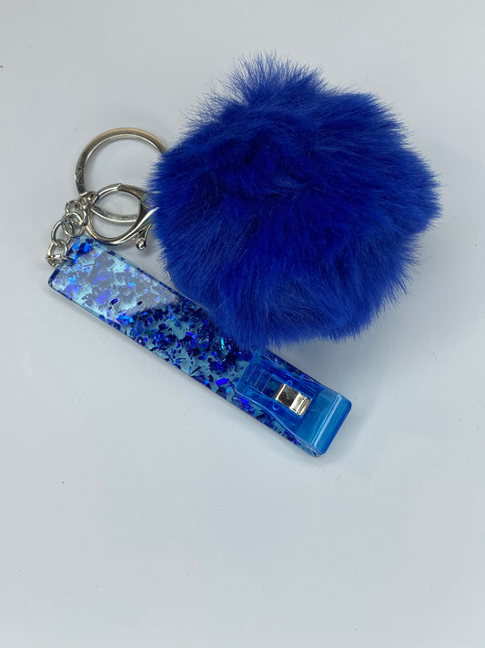 Blue Glitter Card Grabber